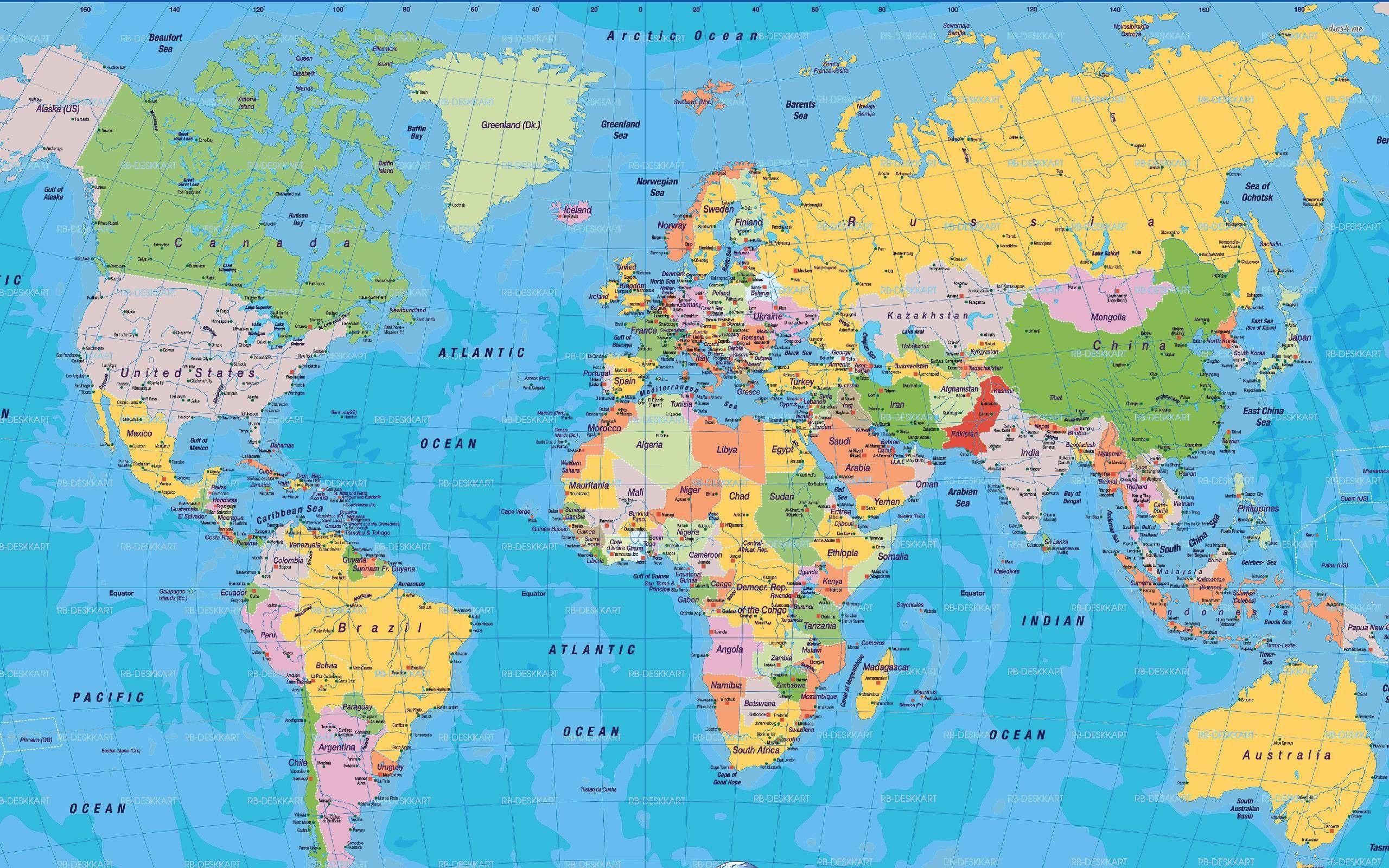 Digital World Map Wallpapers