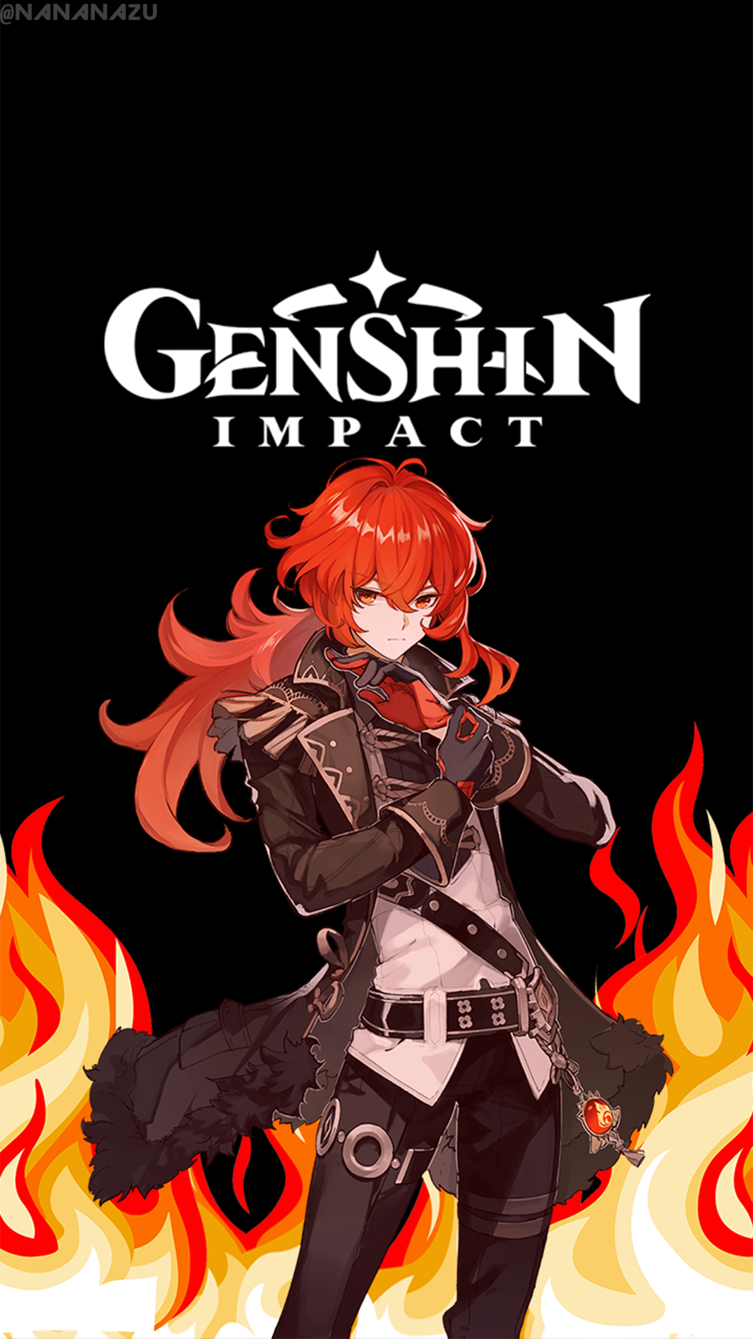 Diluc Genshin Impact Wallpapers