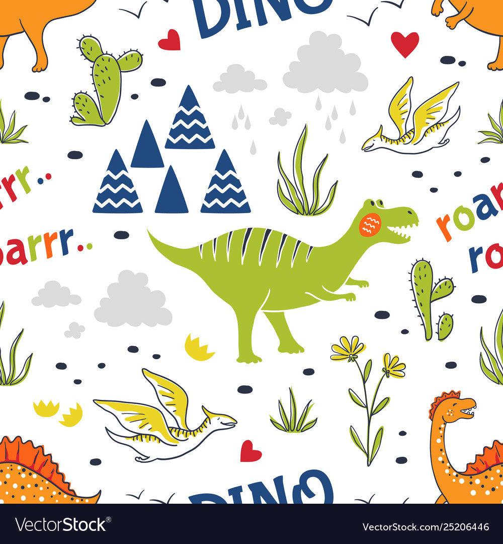 Dinosaur Pattern Wallpapers