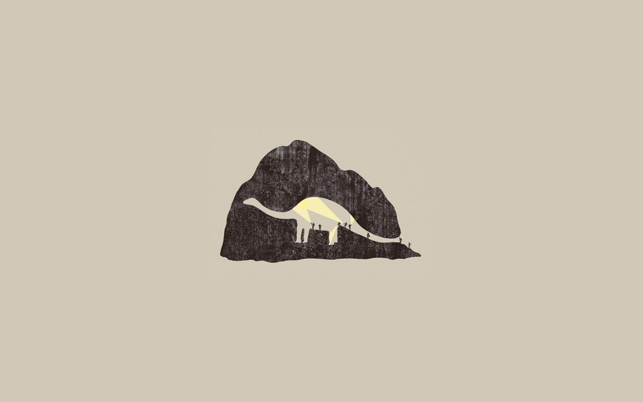 Dinosaur Simple Minimalist Wallpapers