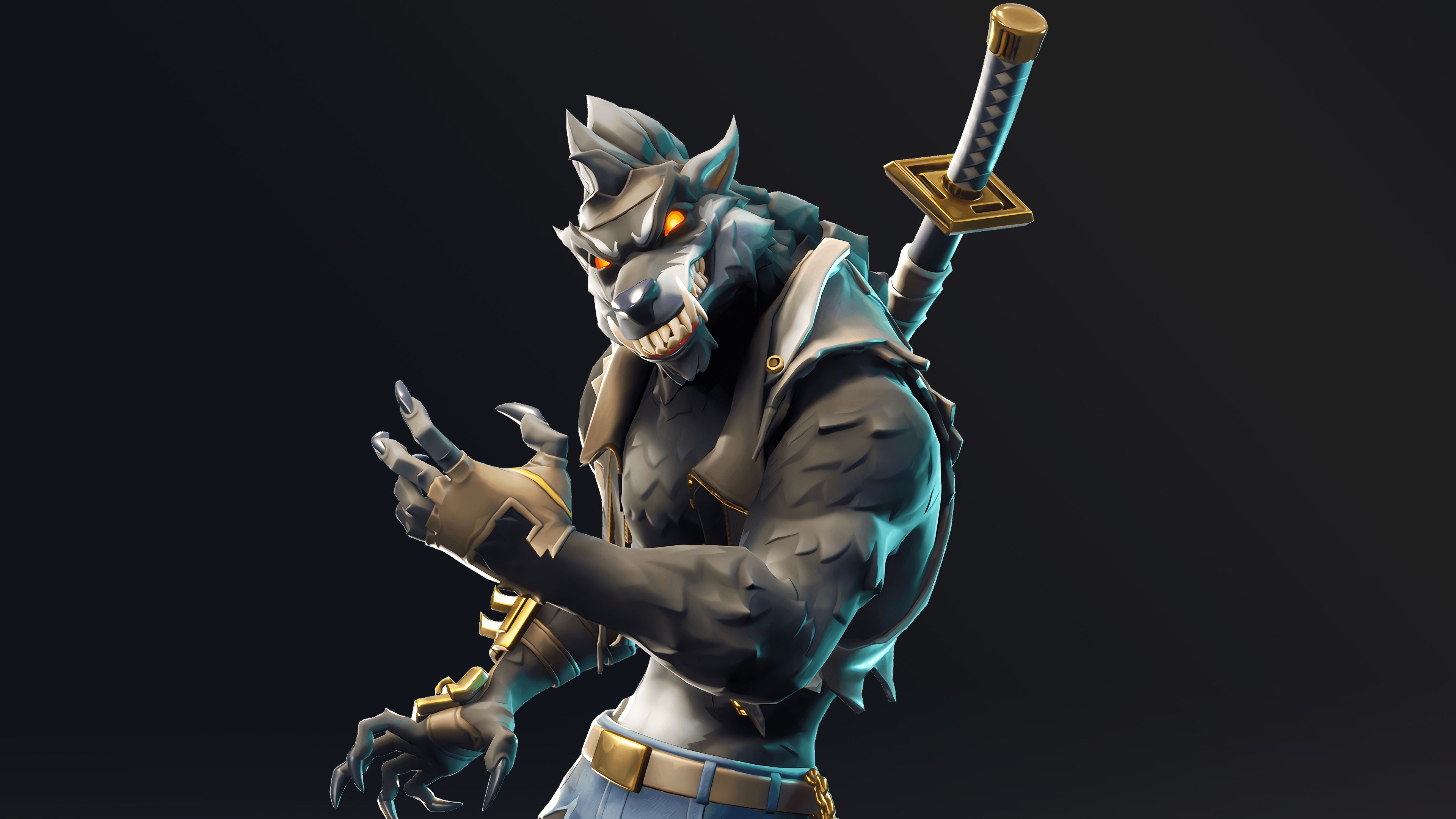 Dire White Wolf Fortnite Wallpapers