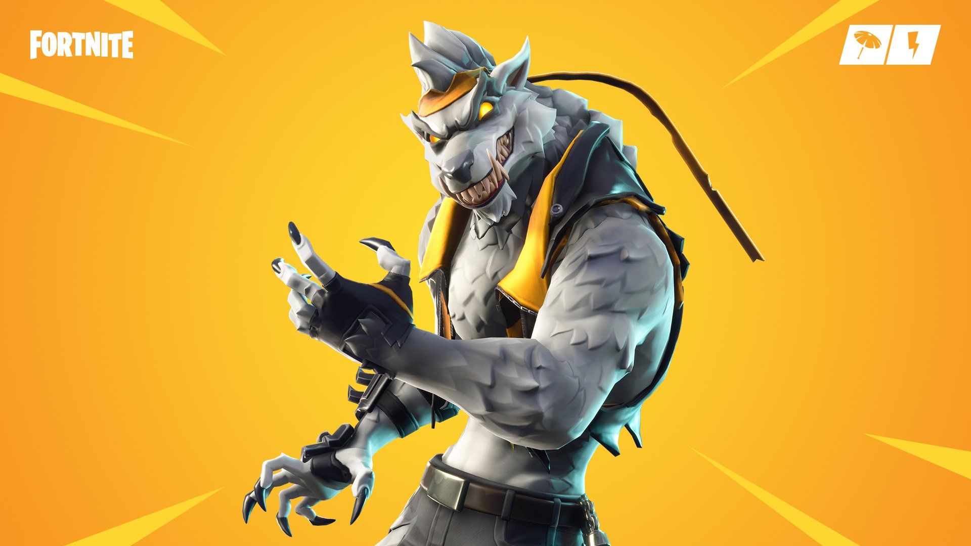 Dire White Wolf Fortnite Wallpapers