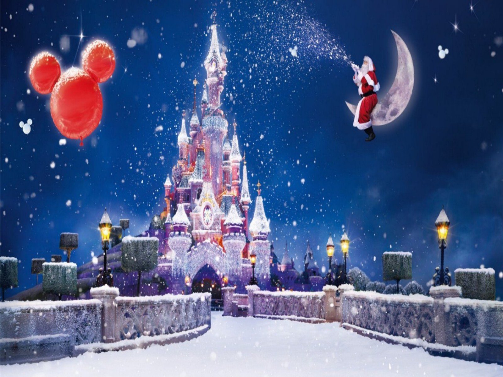 Disney Castle Christmas Wallpapers
