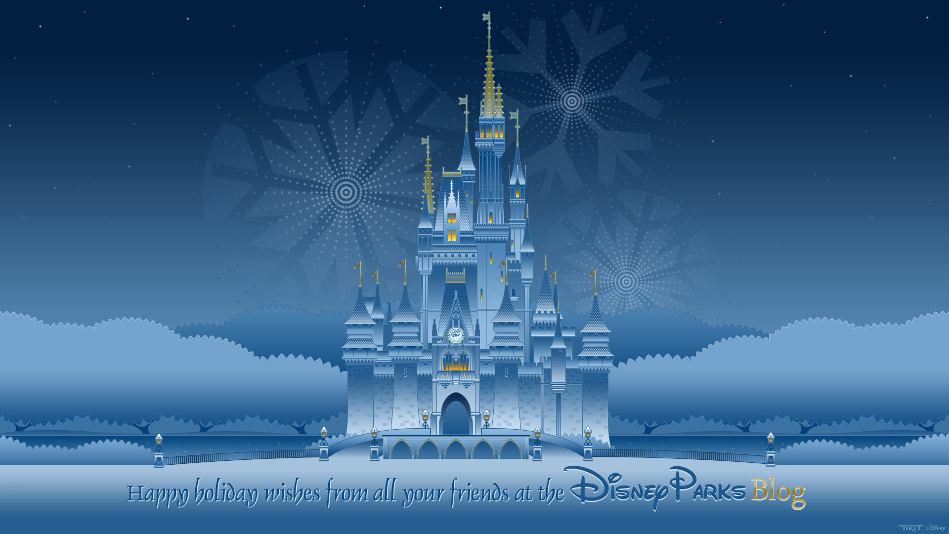 Disney Castle Christmas Wallpapers