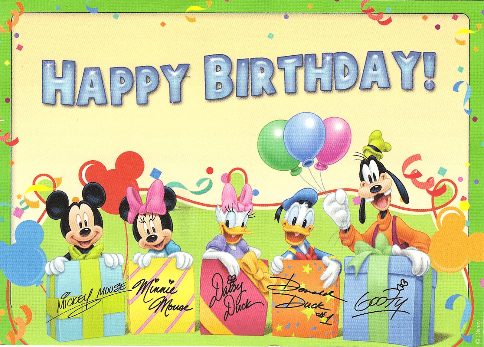 Disney Happy Birthday Images Wallpapers