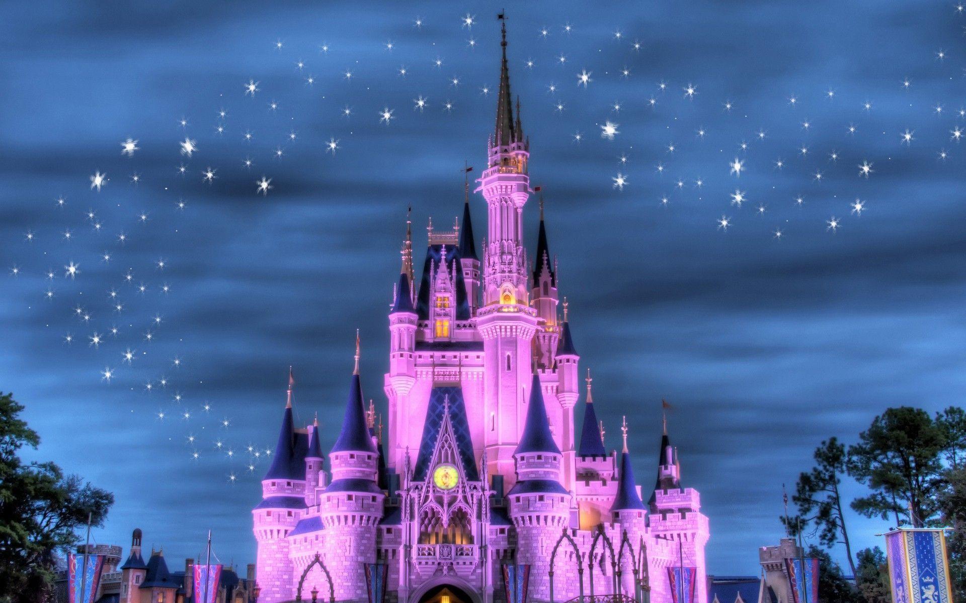Disney World Castle Background