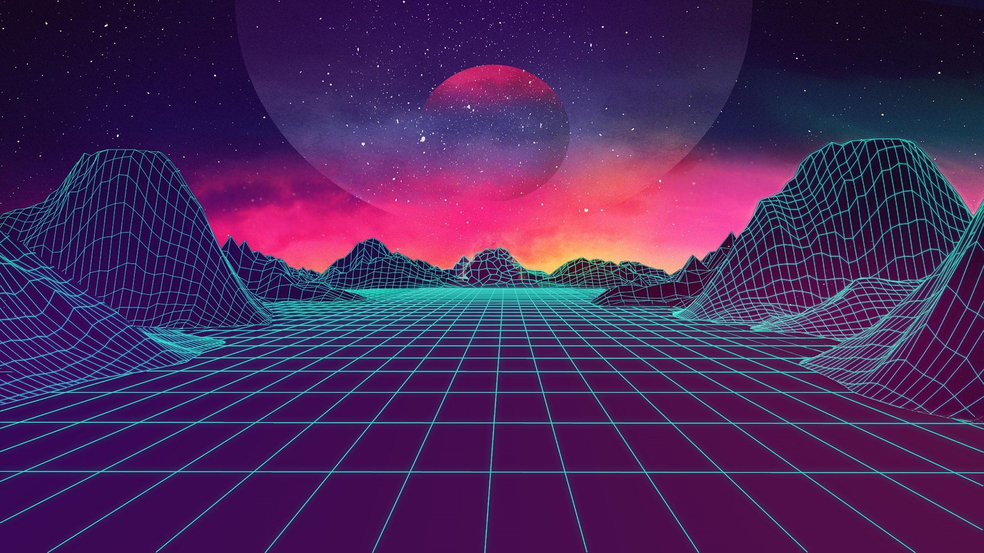 Dithering Outrun Wallpapers