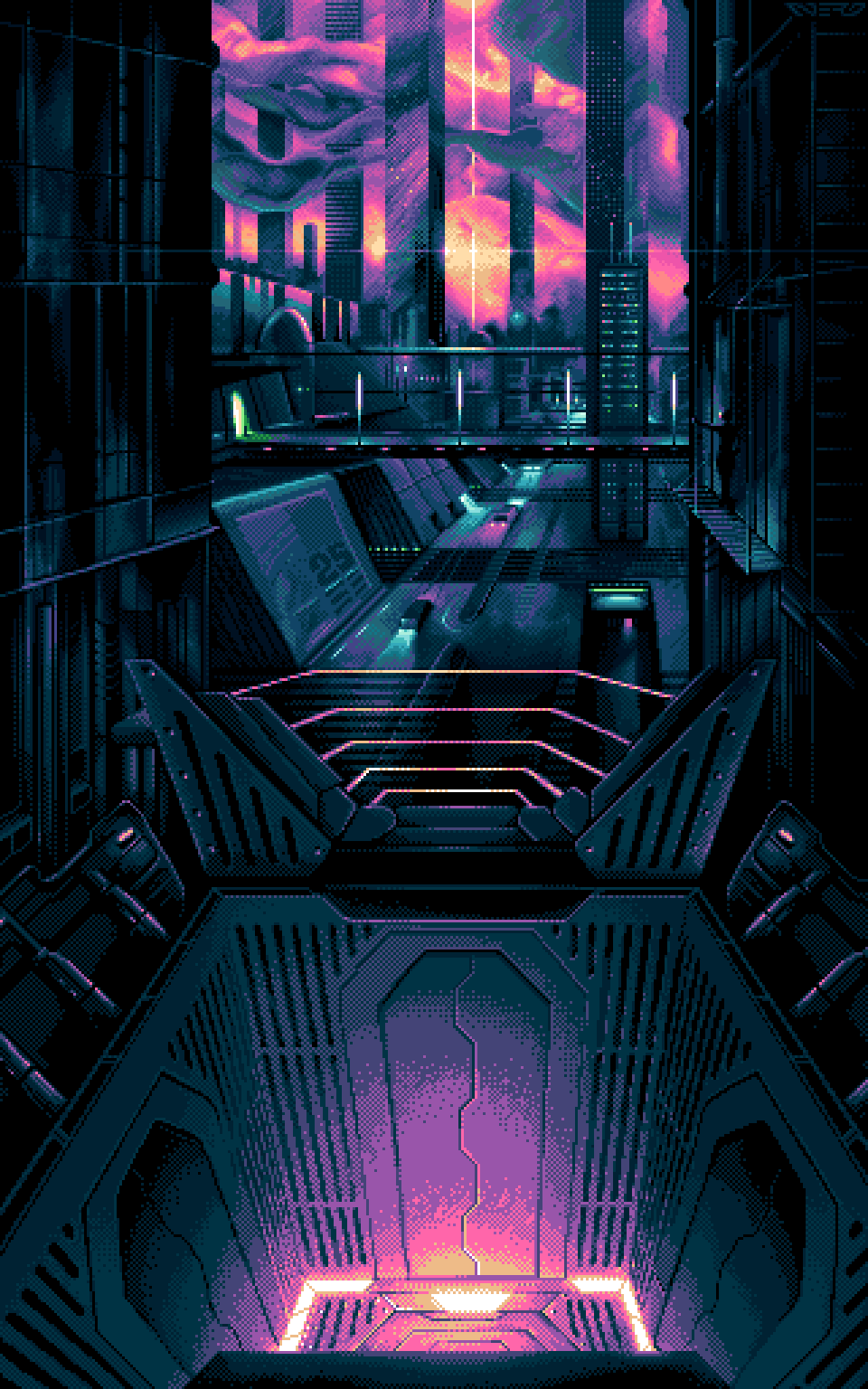 Dithering Outrun Wallpapers