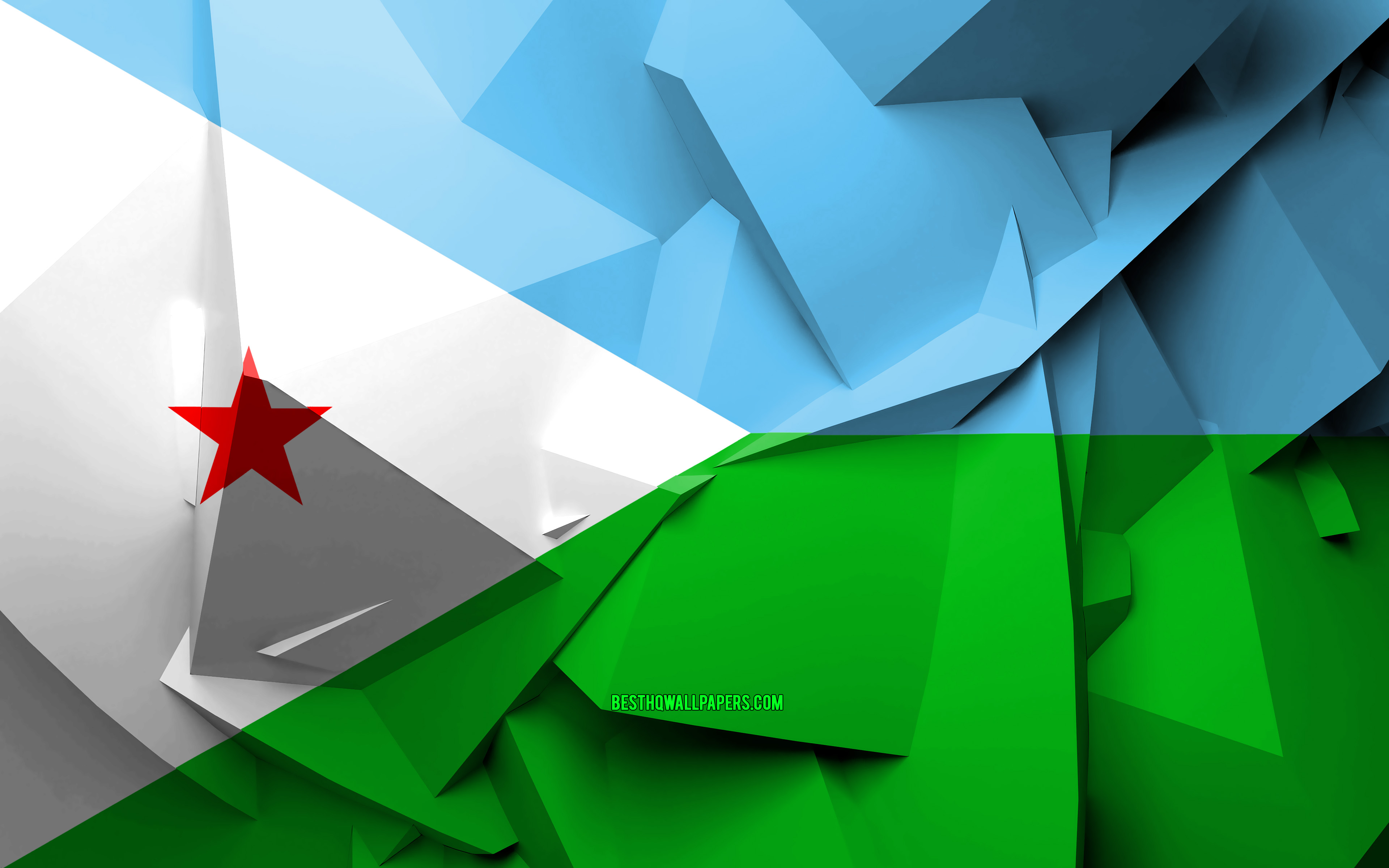 Djibouti Flag Wallpapers