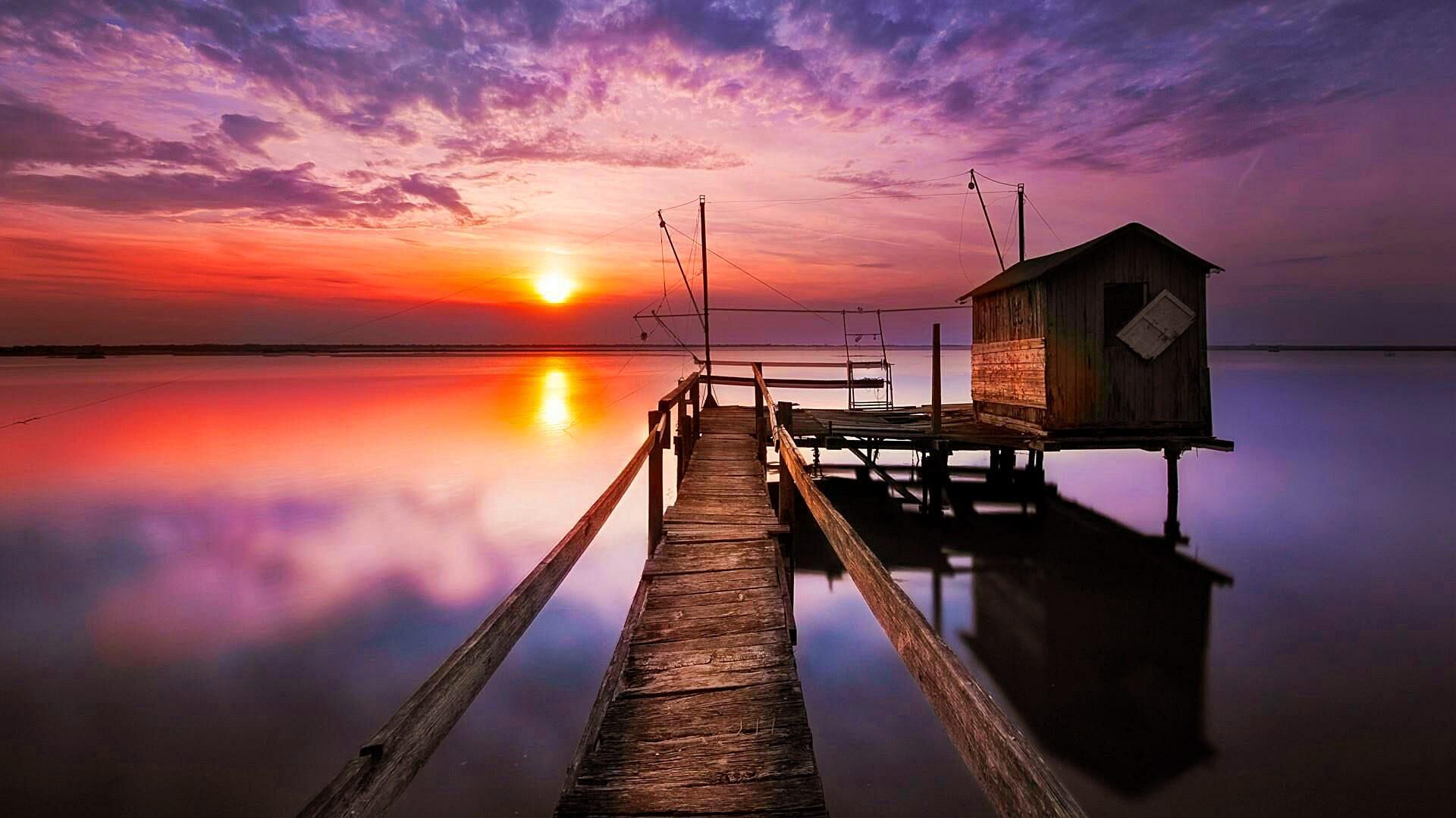 Dock Sunset Pictures Wallpapers