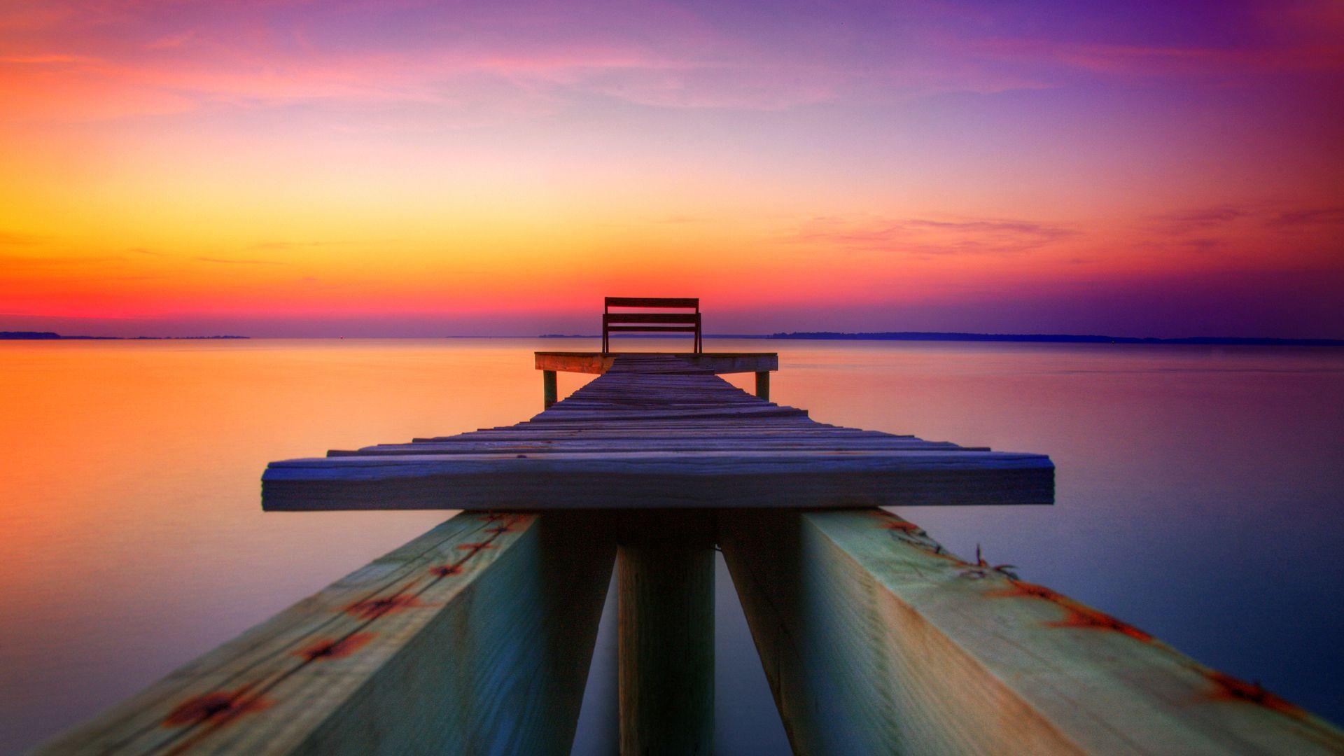 Dock Sunset Pictures Wallpapers