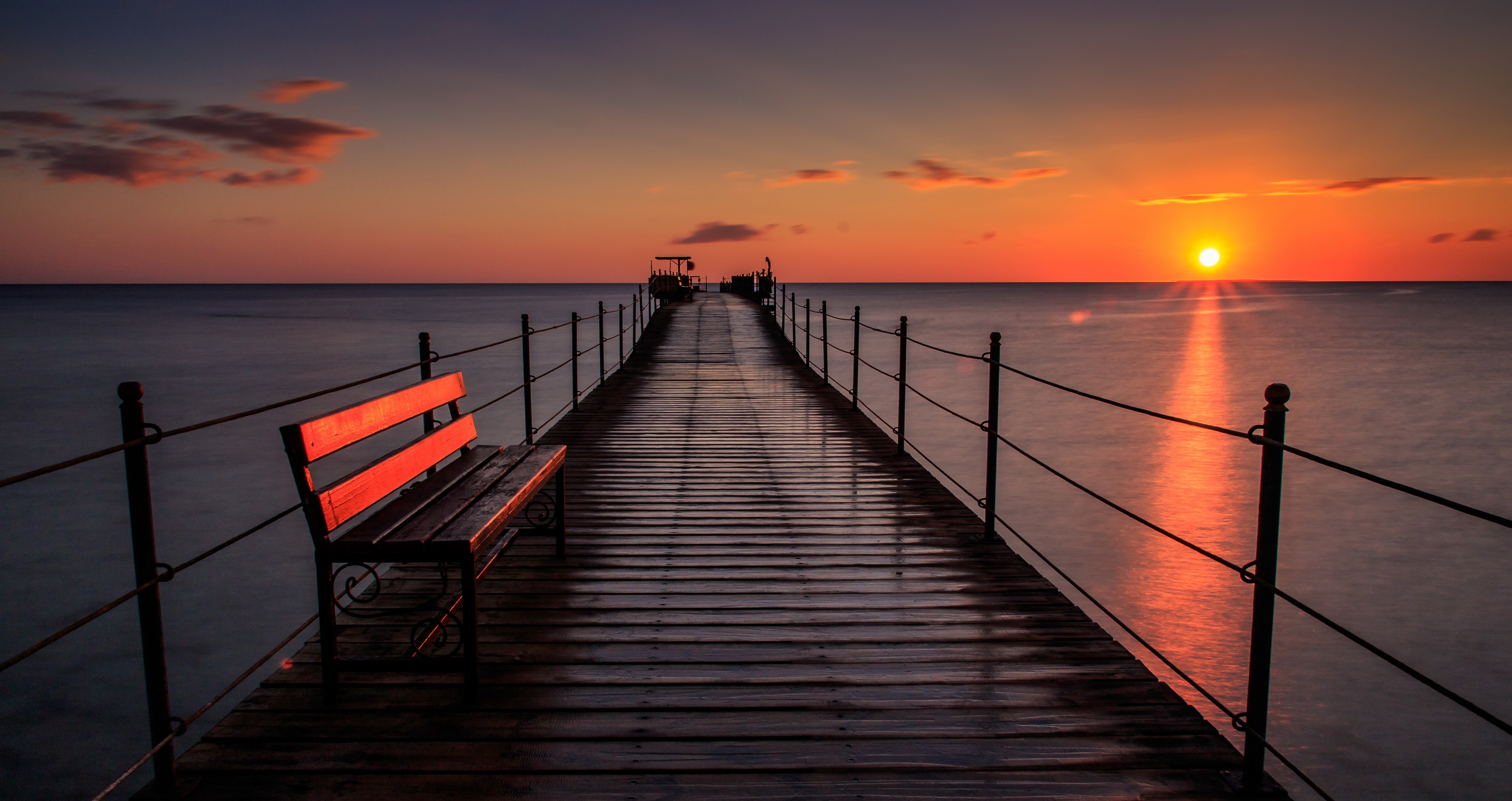 Dock Sunset Pictures Wallpapers