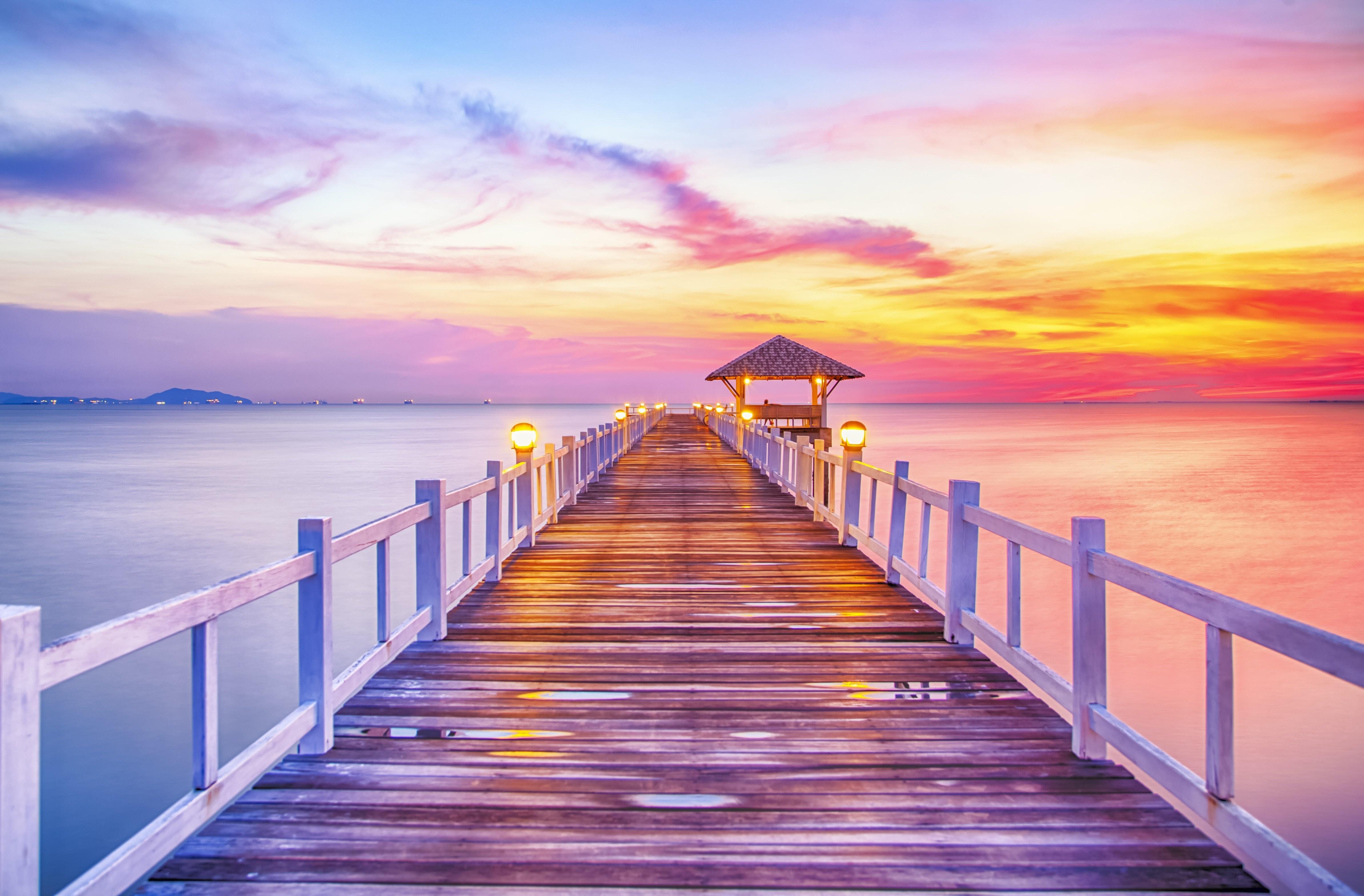 Dock Sunset Pictures Wallpapers