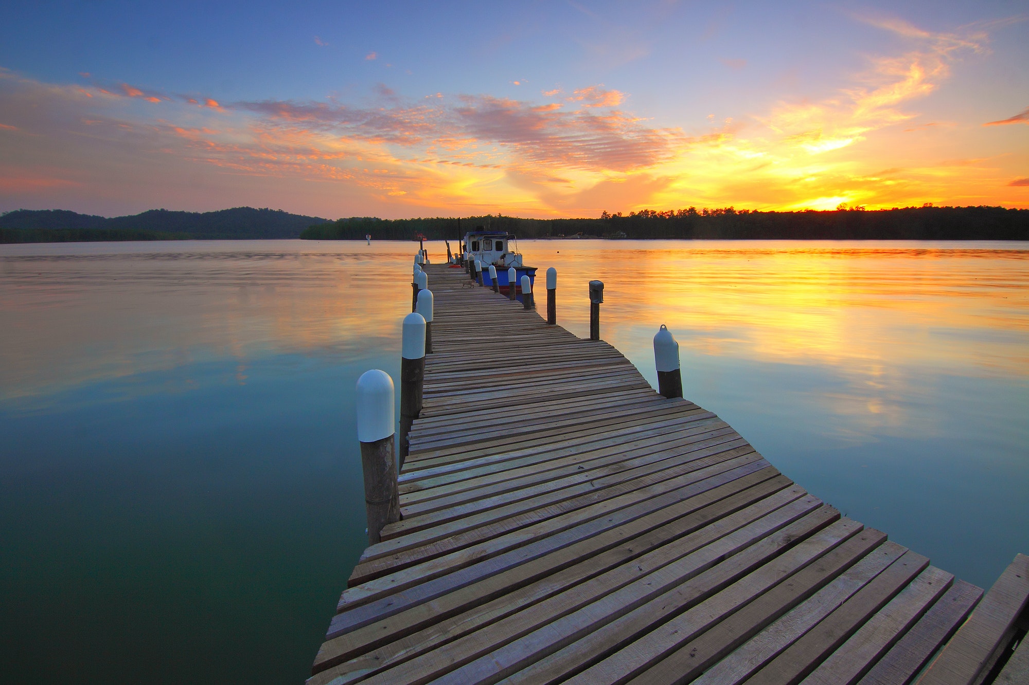 Dock Sunset Pictures Wallpapers