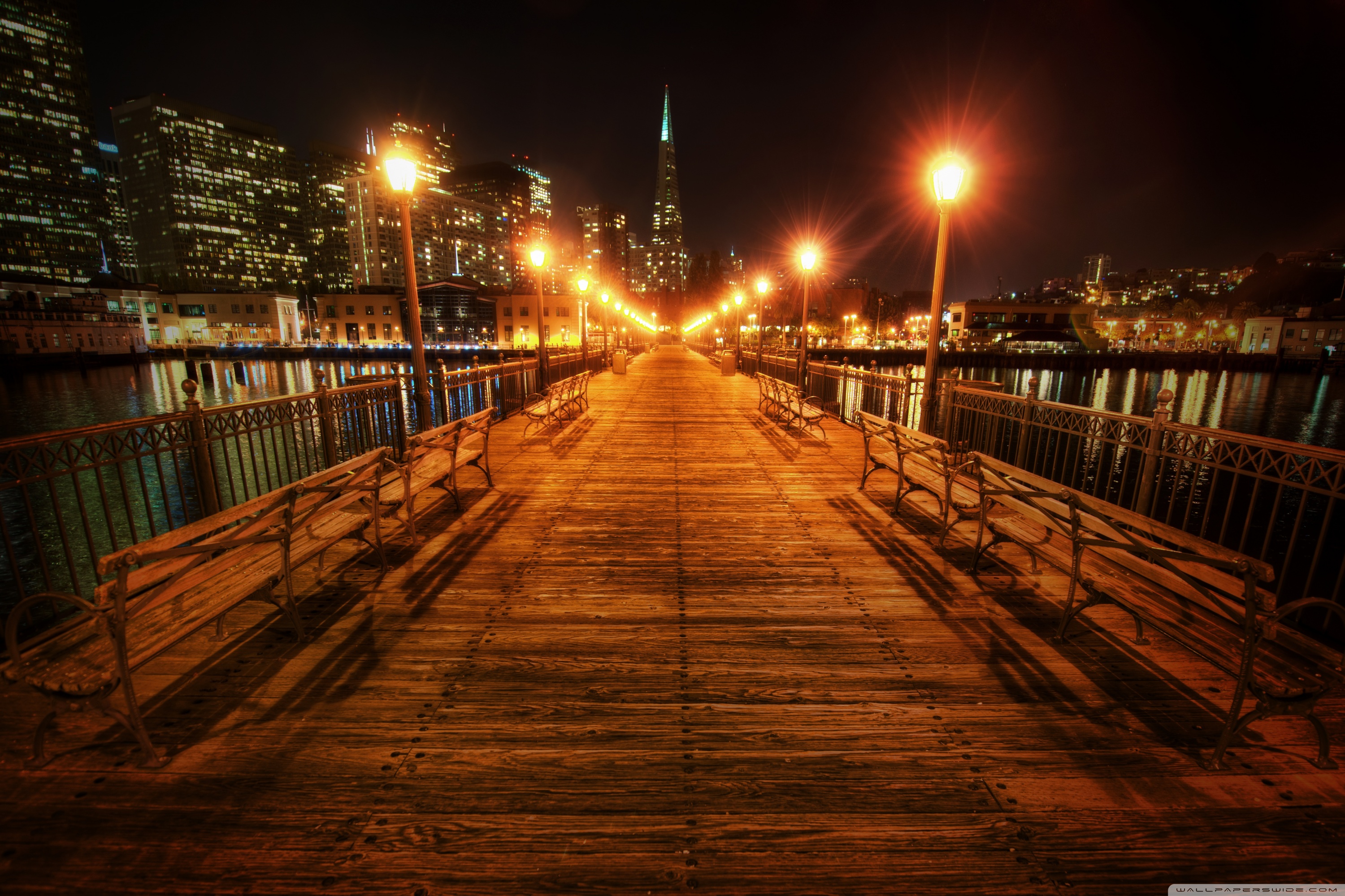 Docks At Night Wallpapers