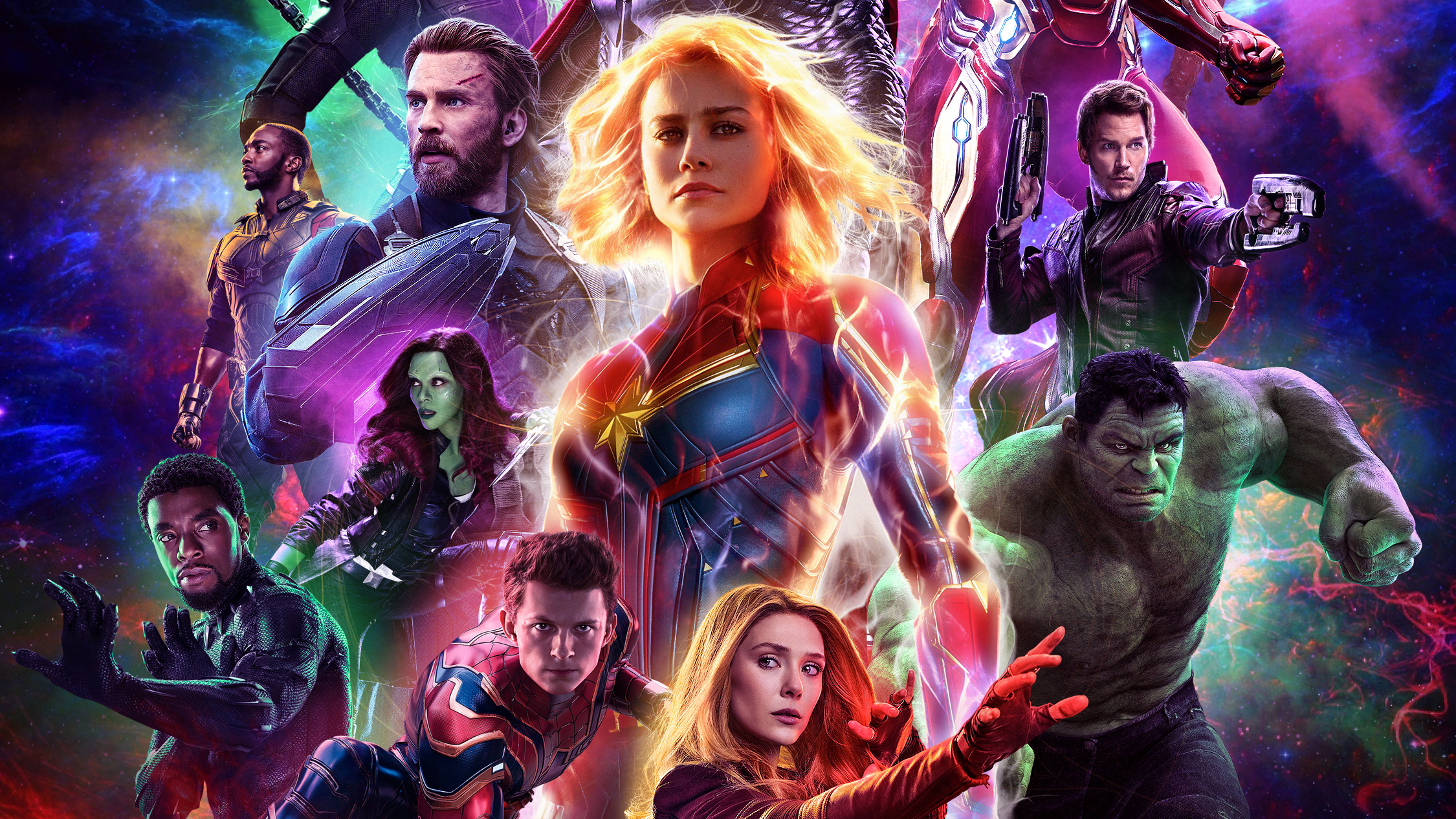 Doctor Strange, Falcon, Scarlet Witch And Hawkeye In Avengers Infinity War Wallpapers