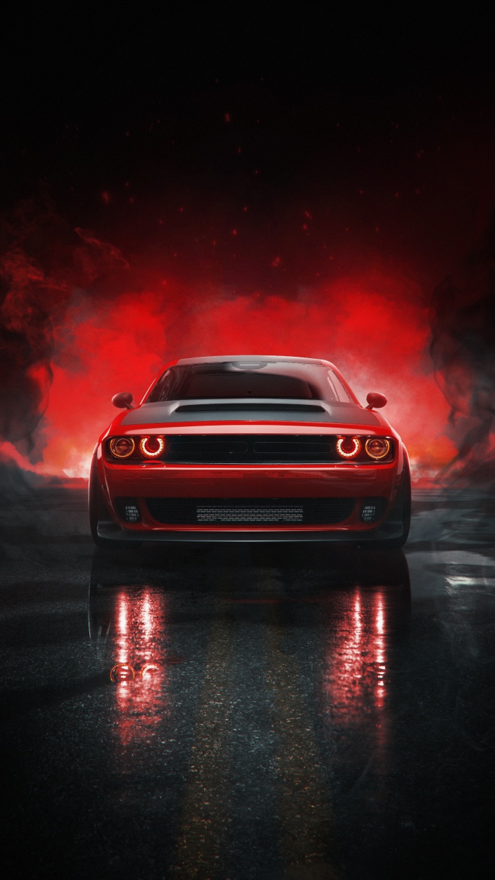 Dodge Challenger Hellcat Iphone Wallpapers