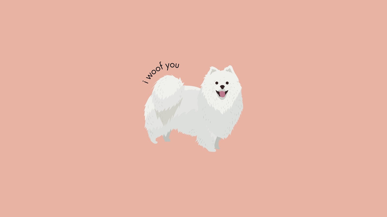 Dog Minimalism Wallpapers