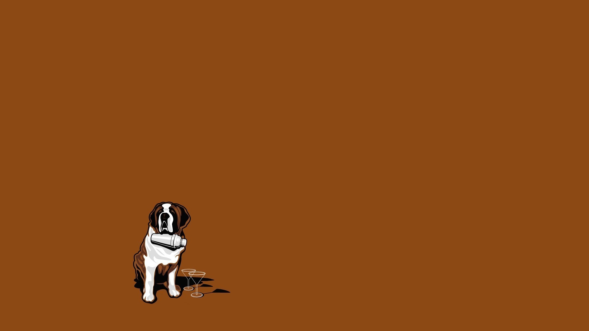 Dog Minimalism Wallpapers