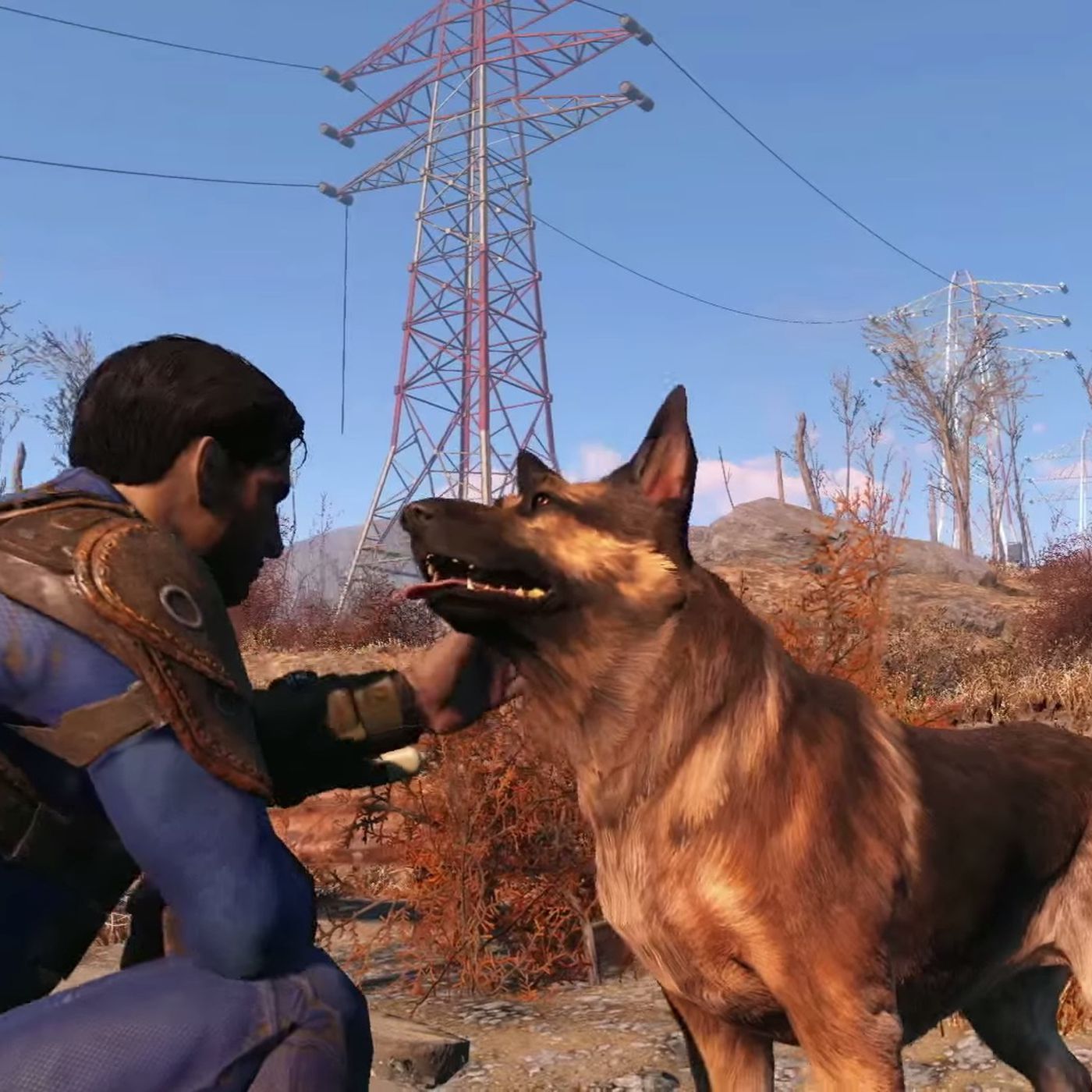 Фоллаут спутники. Fallout 4 псина. Фоллаут 4 собака. Fallout 4 Dogmeat. Собака из фоллаут 4.