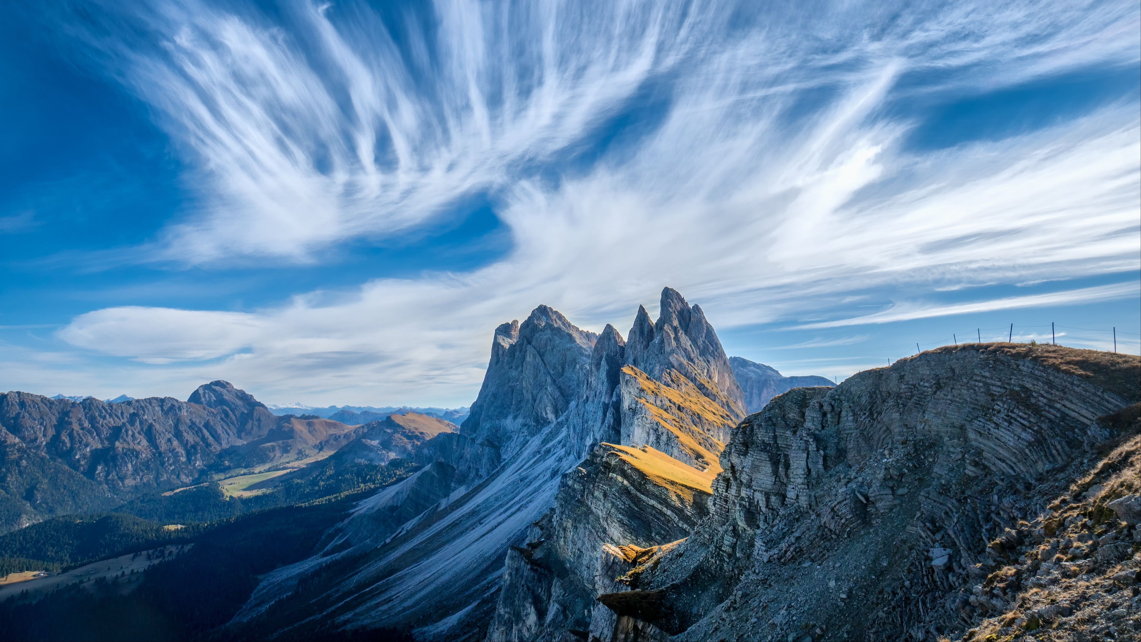 Dolomites Italy Fogy Mountains Wallpapers