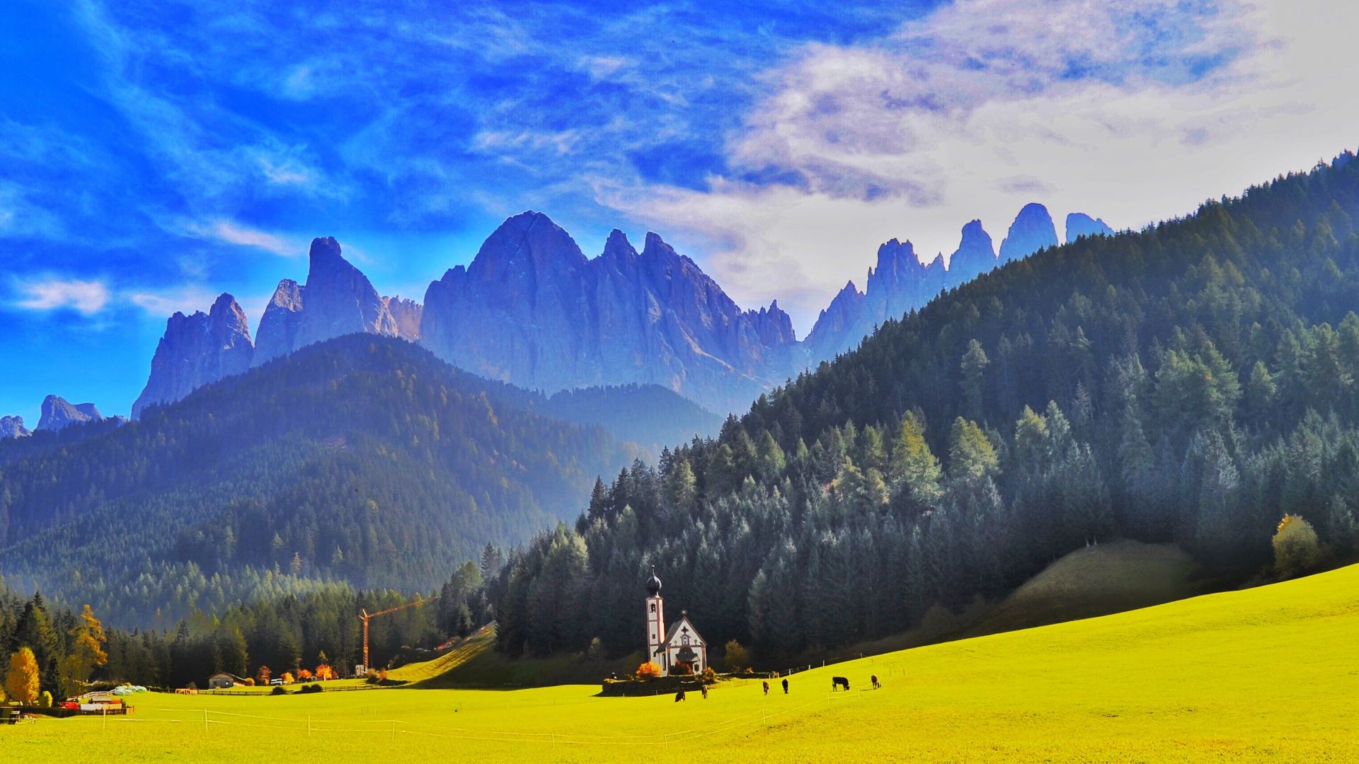 Dolomites Italy Fogy Mountains Wallpapers