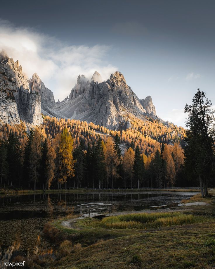 Dolomites Italy Fogy Mountains Wallpapers