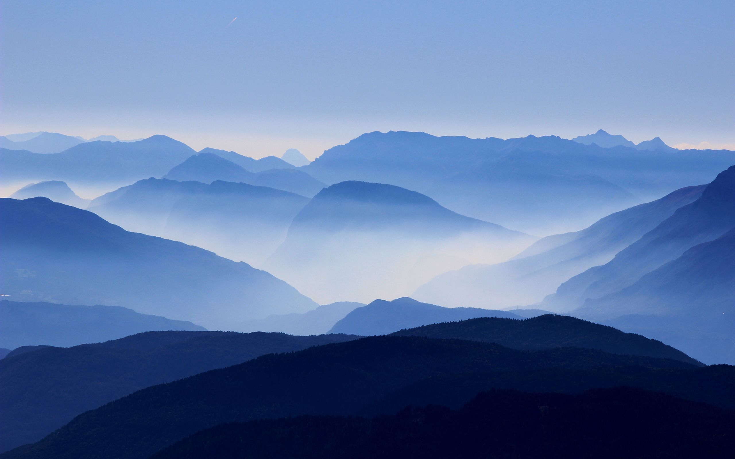 Dolomites Italy Fogy Mountains Wallpapers