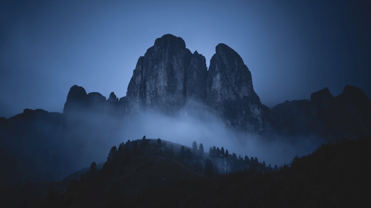 Dolomites Italy Fogy Mountains Wallpapers