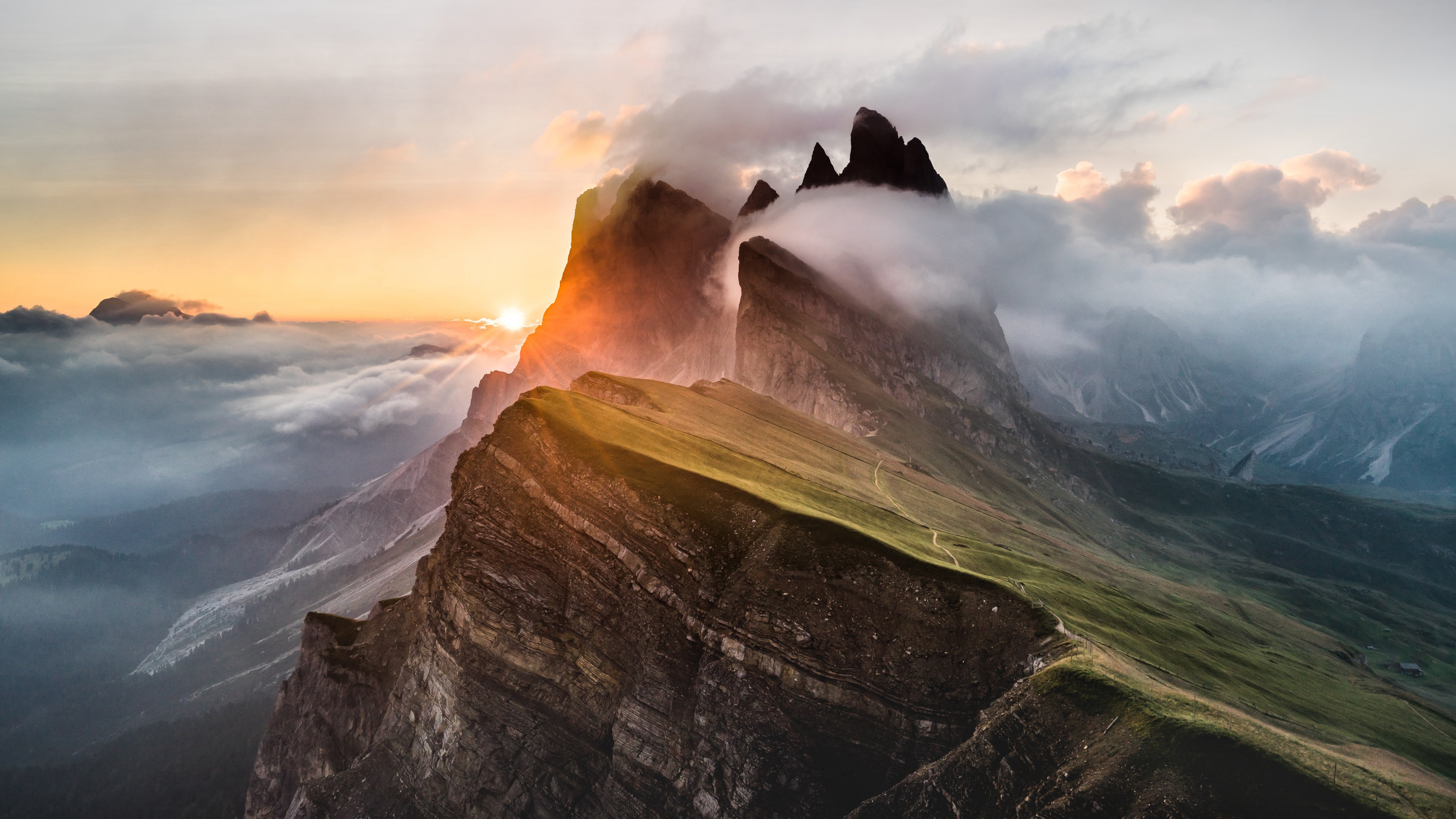 Dolomites Mountain Range Wallpapers