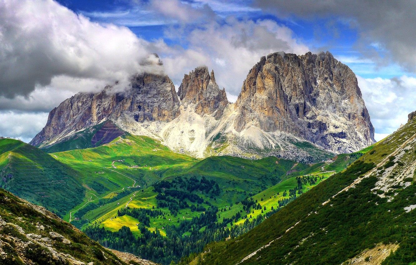 Dolomites Mountain Range Wallpapers