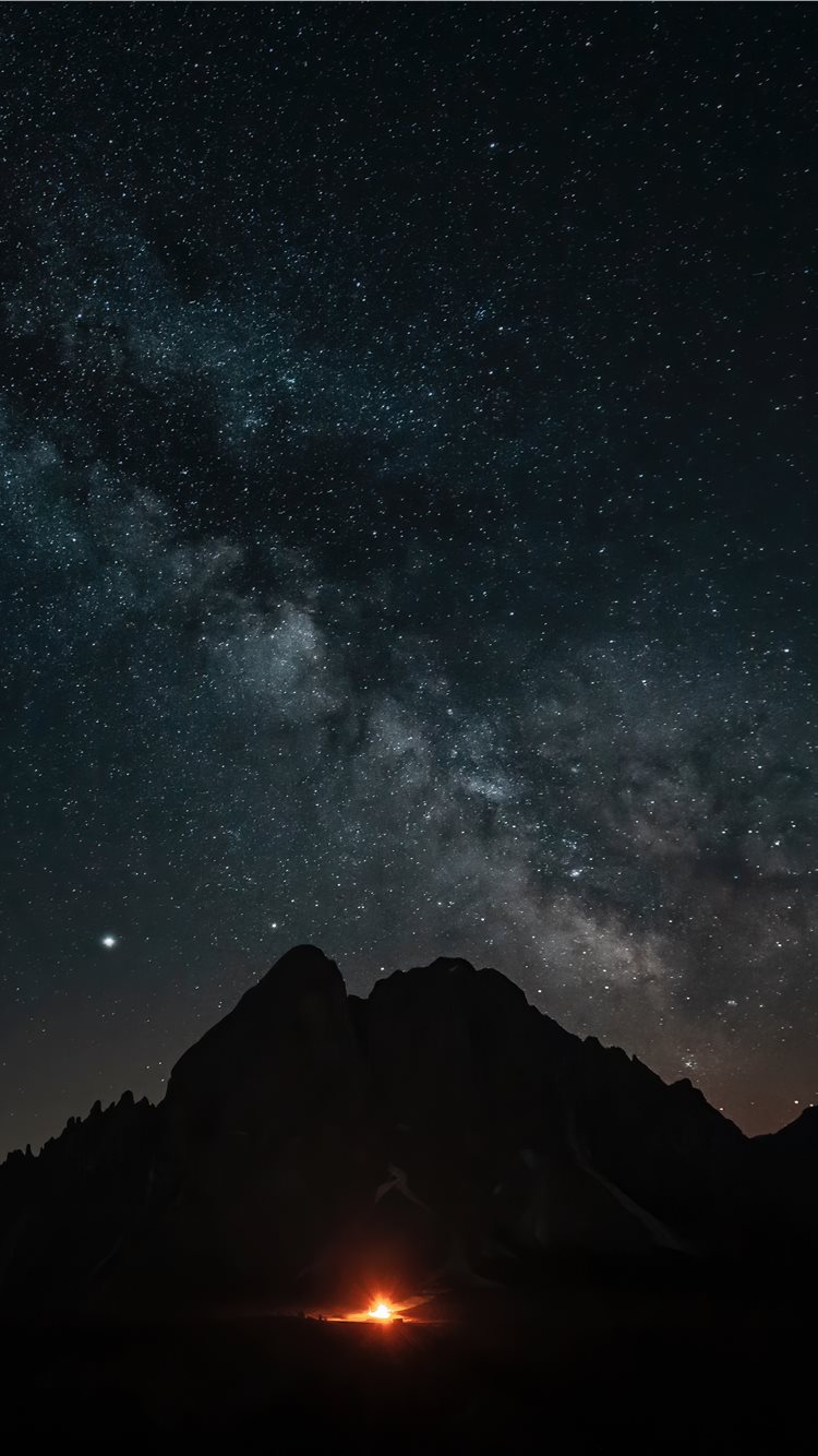 Dolomites Mountains Milky Way Wallpapers