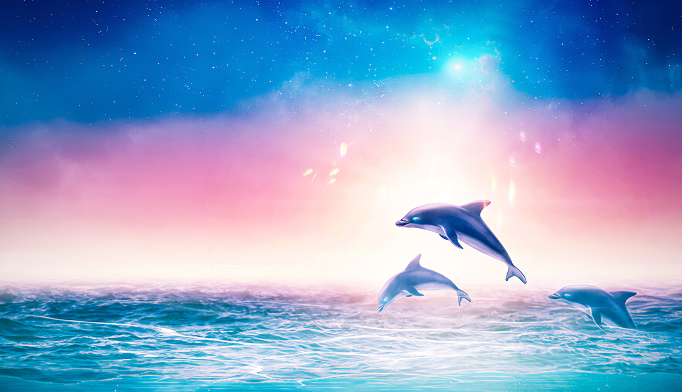 Dolphin Back Grounds Wallpapers