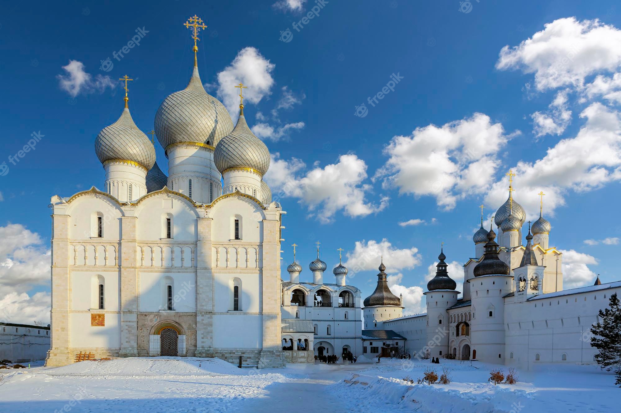 Dome Monastery Russia Temple In Winter Wallpapers