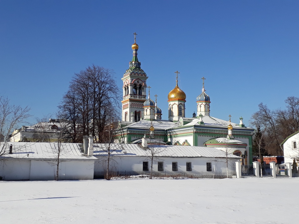 Dome Monastery Russia Temple In Winter Wallpapers