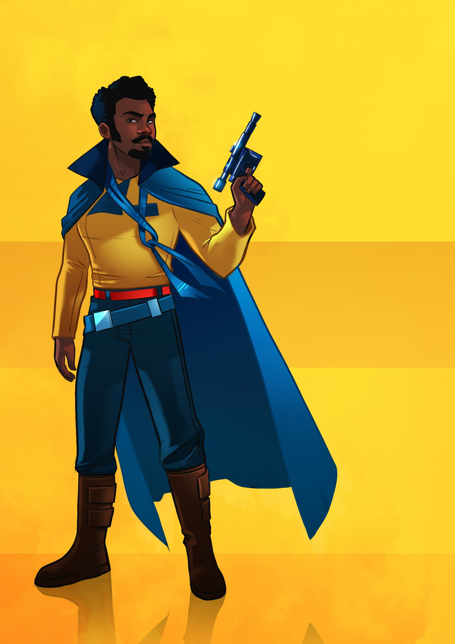 Donald Glover As Lando Calrissian Star Wars Art Wallpapers