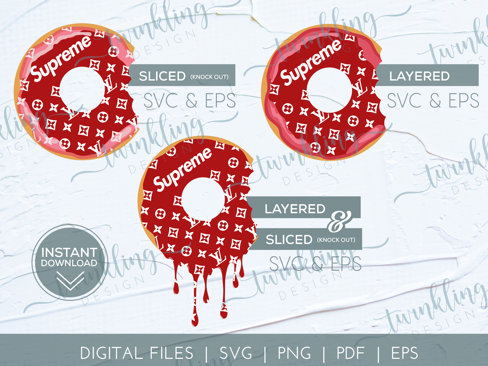 Donut Drip Design Wallpapers