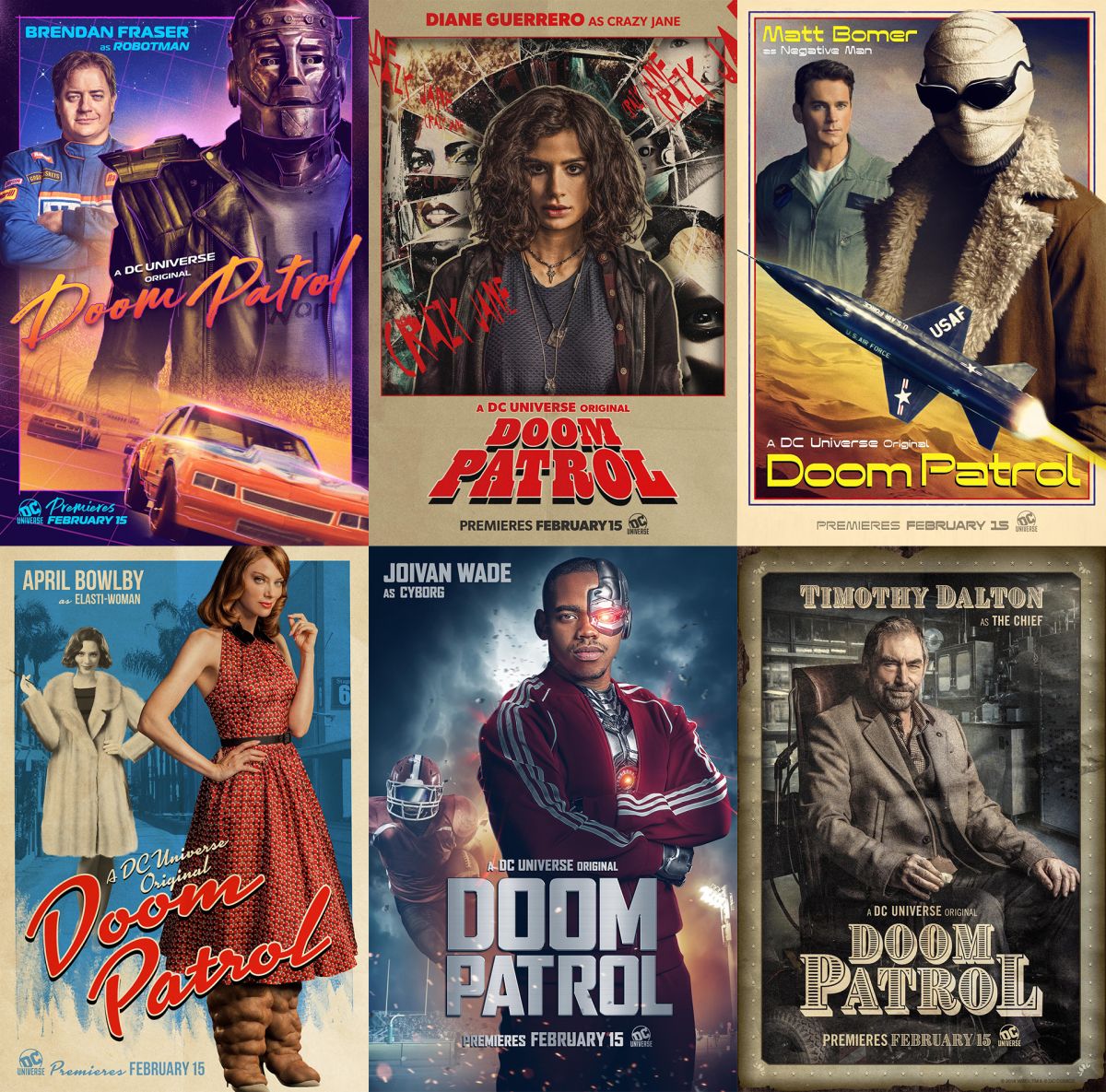 Doom Patrol  Character Poster Wallpapers