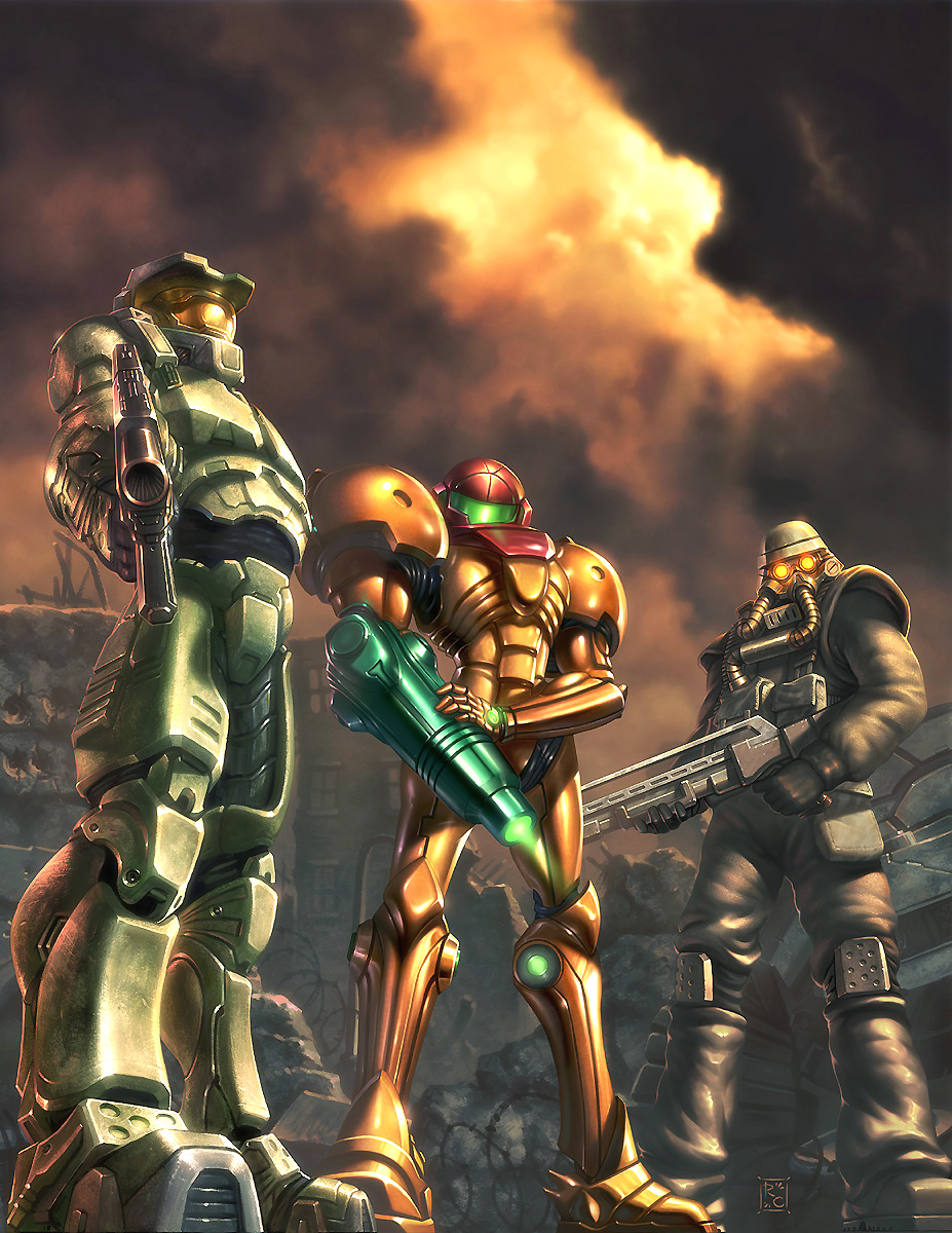 Doomguy vs Master Chief Wallpapers