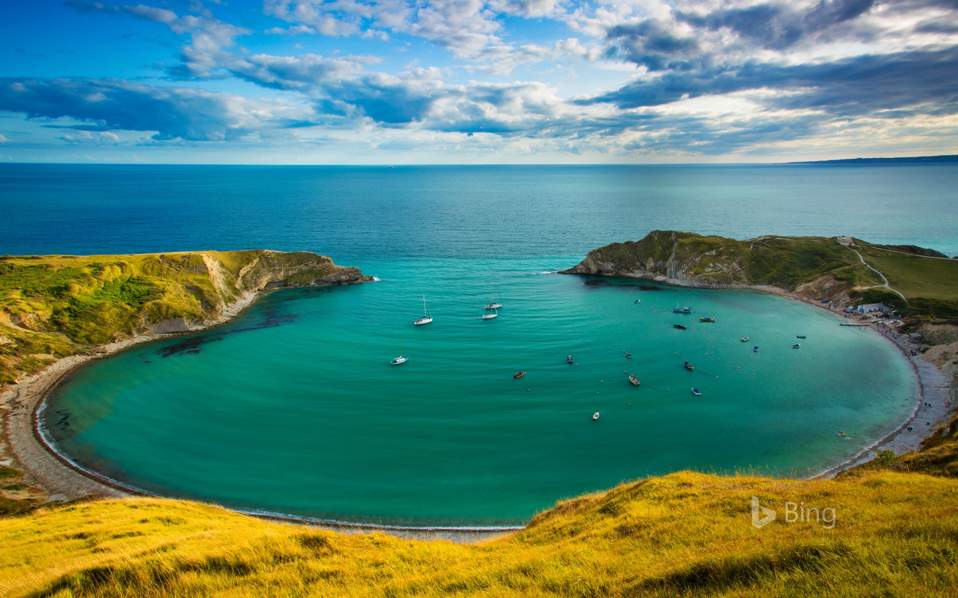 Dorset Bay Lulworth-Cov In England Wallpapers