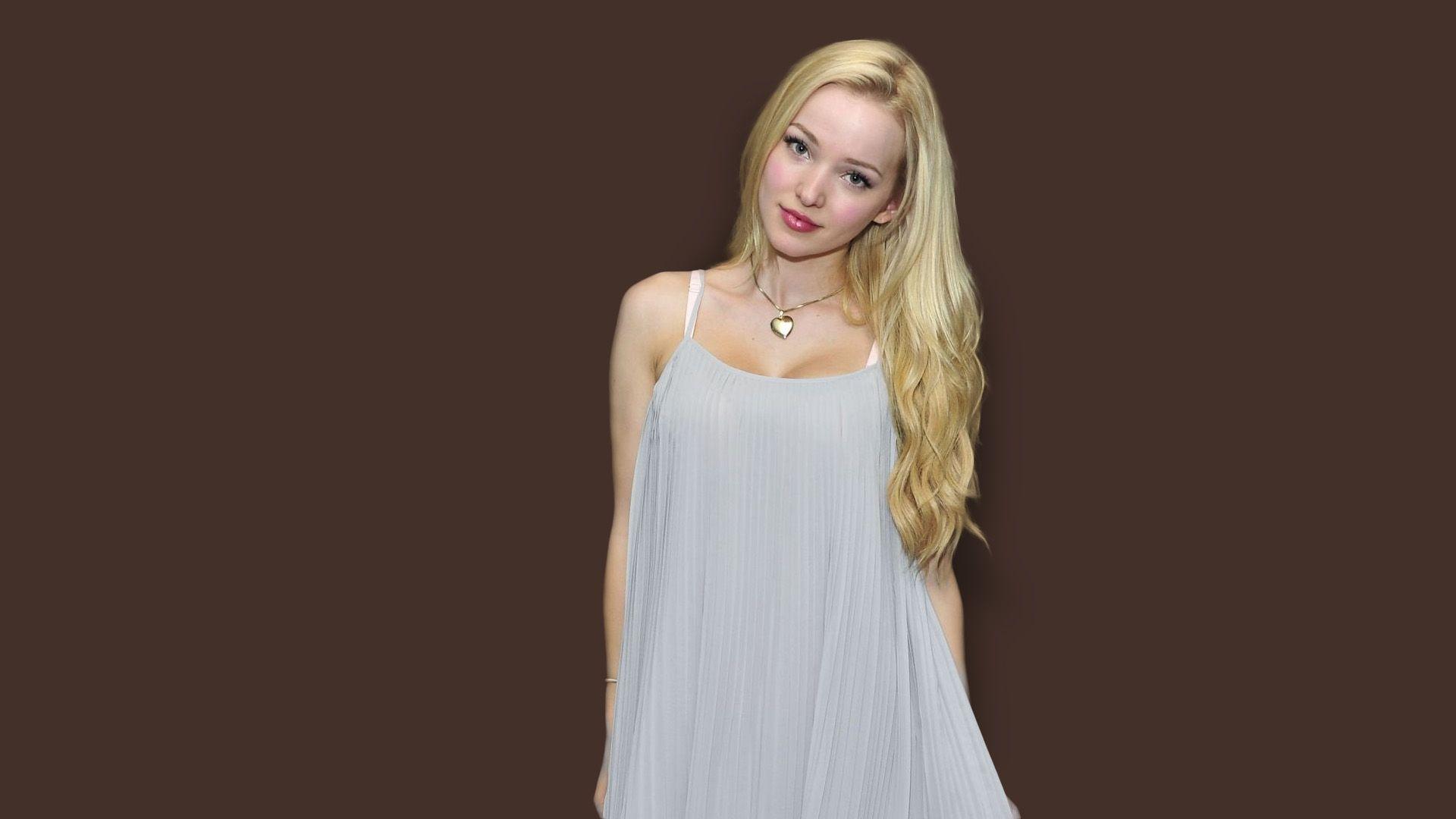 Dove Cameron White Dress Wallpapers