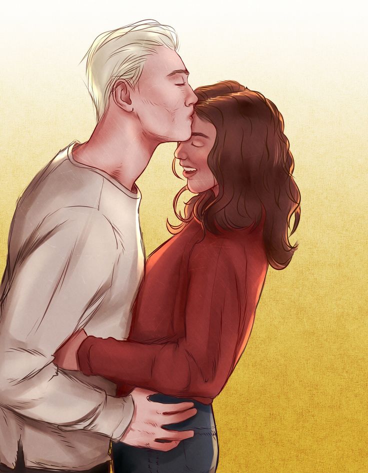 Draco Kissing Hermione By The Wall Wallpapers