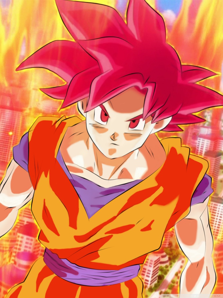 Dragon Ball Z Goku Super Saiyan God Wallpapers