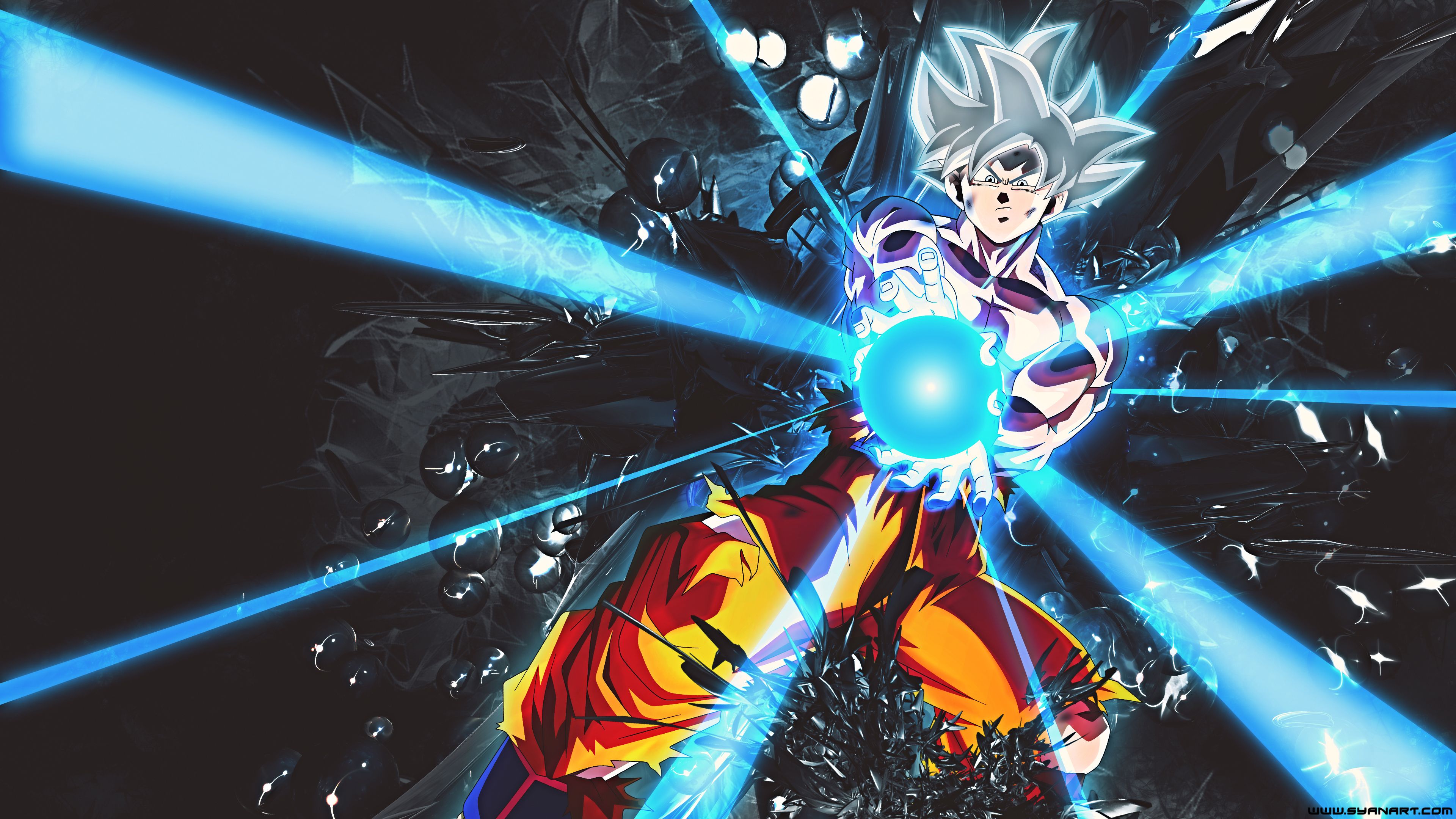 Dragon Ball Z Goku Ultra Instinct Fire Wallpapers