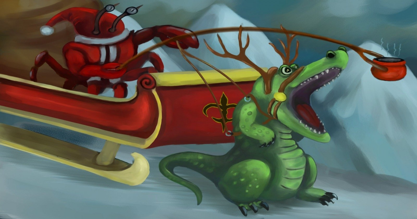 Dragon Christmas
 Wallpapers