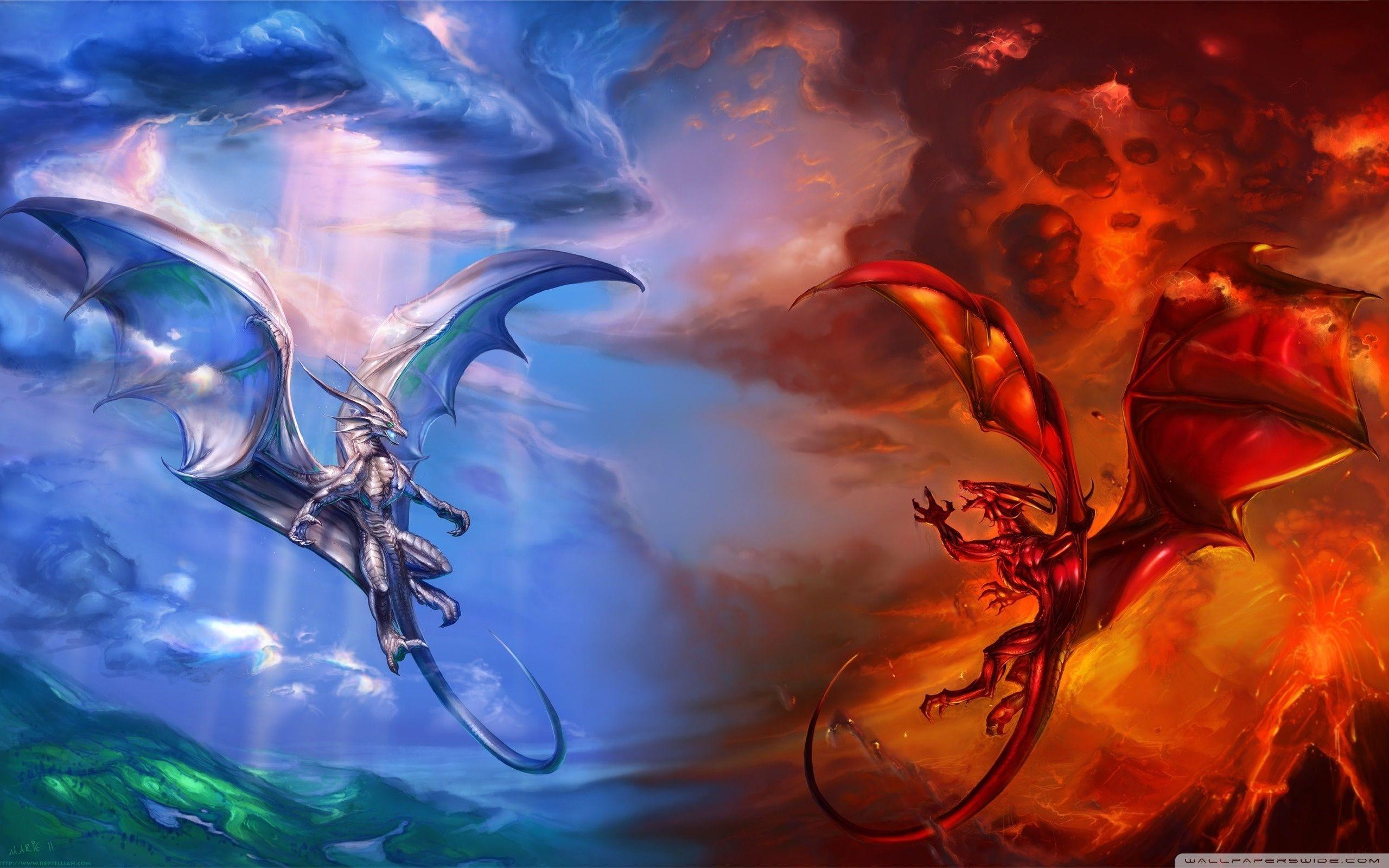 Dragon Fire In Battle
 Wallpapers