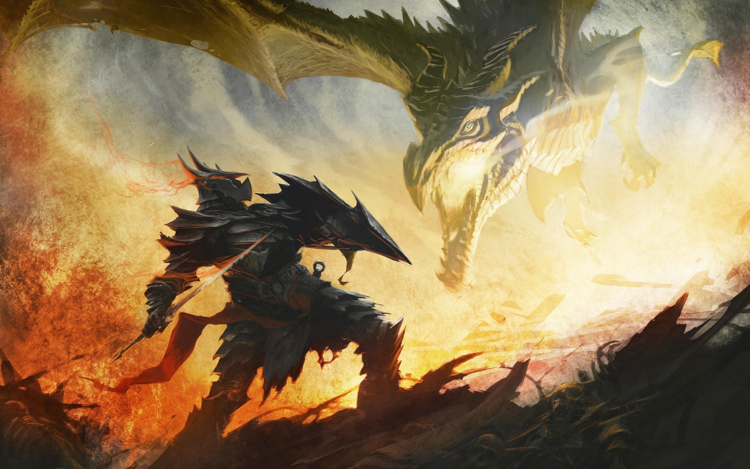 Dragon Fire In Battle
 Wallpapers