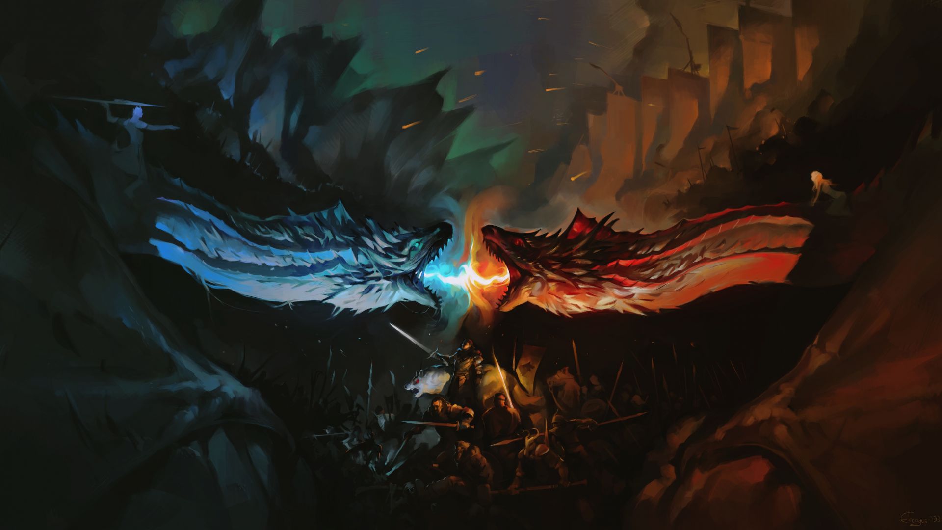 Dragon Game Of Thrones Artwork Wallpapers