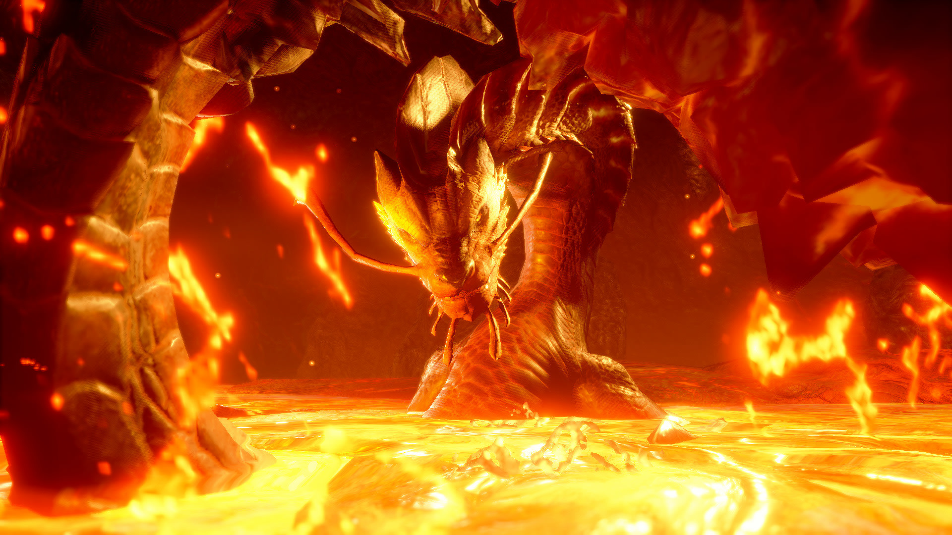 Dragon in Flame Monster Hunter Wallpapers