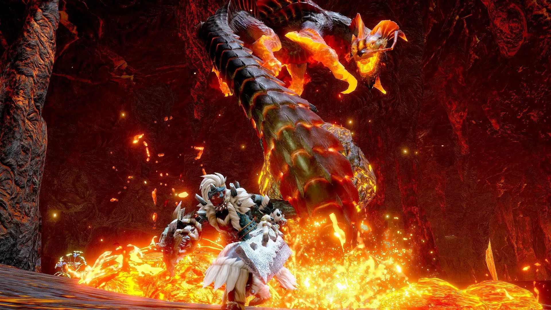 Dragon in Flame Monster Hunter Wallpapers